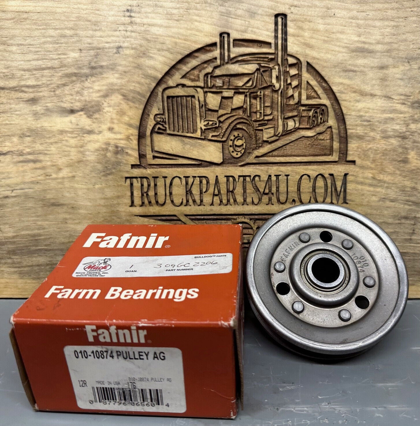 TIMKEN 010-10874 V-Belt Idler Pulley – 4 Inch with Ball Bearing